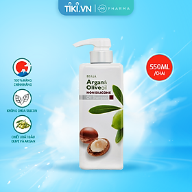 Dầu gội beaua chiết xuất dầu olive & argan