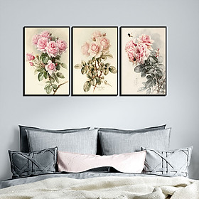 Mua Bộ 3 tranh Canvas treo tường trang trí nghệ thuật