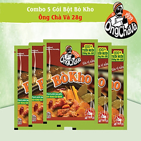 Combo 5 Túi Bột Bò Kho Ông Chà Và 28g (Traditional Beef Stew Seasoning)