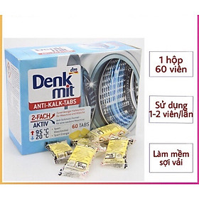 Vệ Sinh Máy Giặt Denkmit Hộp 60 Viên Hàng Nội Địa Đức