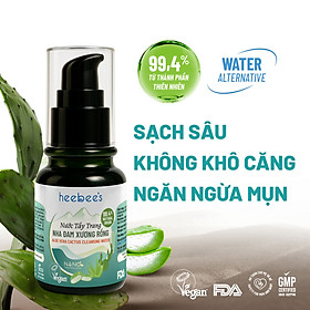 Nước Tẩy Trang Thuần Chay Nha Đam Xương Rồng Heebee’s Sạch Sâu, Dịu Nhẹ, Ngừa Mụn, Cho Da Nhạy Cảm, Không Khô Da 110ml