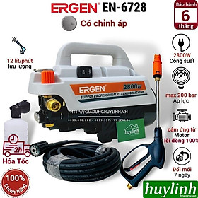 Mua Máy xịt rửa xe chỉnh áp Ergen EN-6728 - 2800W - Motor cảm ứng từ lõi đồng - Xịt rửa máy lạnh  điều hoà