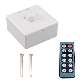 LED Light Rotary Dimmer Switch Panel with Remote Controller for LED Lights