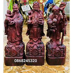 Mua TƯỢNG PHẬT TAM ĐA PHÚC LỘC THỌ BẰNG GỖ TRẮC CAO 40×13×11CM