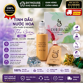 Tinh dầu nước hoa thư giãn trị liệu DHERBAL độc quyền DAMODE chai 5ml tinh dầu nước hoa giảm stress chính hãng