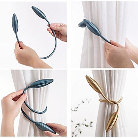 SET 2 DÂY BUỘC RÈM CỬA KIM LOẠI HÌNH NỤ HOA SANG CHẢNH