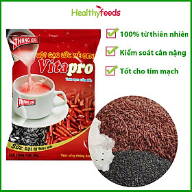 Bột Gạo Lức Mè Đen Vitapro 300gr, Thơm Ngon Uống Liền Hàng Chính Hãng