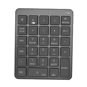 Number Pad Keypad Numeric Keypad 28 Keys for Laptop Black