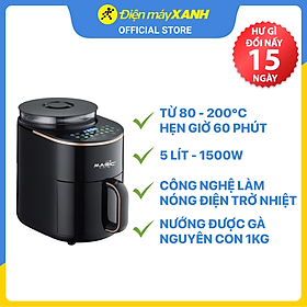 Mua Nồi chiên không dầu kết hợp hấp Magic Eco S05 5 lít - Hàng chính hãng