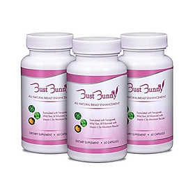 Breast Enhancement Pills - Vegan Friendly - 3 Month Supply | #1 Natural Way to a Fuller, Firmer Look by BUST BUNNY
