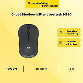 Chuột Bluetooth Silent Logitech M240 4000 DPI - Hàng chính hãng - Hàng Chính Hãng