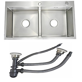 Chậu rửa chén, rửa bát inox 304 02 hộc 