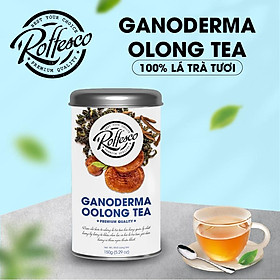 Trà Olong Linh Chi ROFFESCO GANODERMA OOLONG TEA Hương Vị Đậm Đà Đặc Trưng Từ Lá Trà Tươi 150g