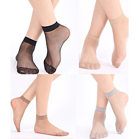 Combo 10 Đôi Tất Lưới Ngắn Siêu Mỏng Cho Nữ-Giao Màu Ngẫu Nhiên