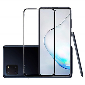 Kính cường lực cho Samsung Note 10 Lite nhám chống vân tay/ full màn hình/ không viền màu