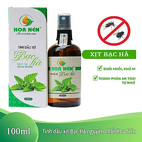 Tinh dầu xịt phòng Bạc Hà Hoa Nén, khử mùi, khử khuẩn, đuổi côn trùng 100ml