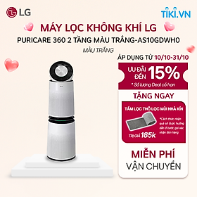 Mua  Chỉ giao Miền Bắc/Nam  Máy lọc khí LG PuriCare 360 2 tầng màu trắng - AS10GDWH0 - Hàng Chính hãng