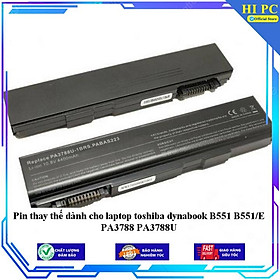 Hình ảnh Pin thay thế dành cho laptop toshiba dynabook B551 B551/E PA3788 PA3788U - Hàng Nhập Khẩu 