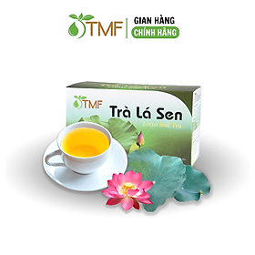 Trà lá sen túi lọc TÂM MINH FOODS hạ mỡ máu giảm cân ngủ ngon hộp 20 gói