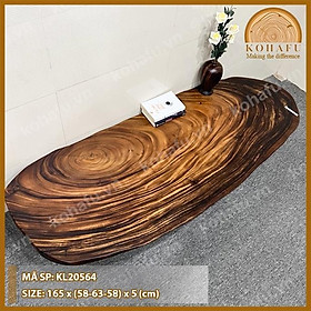 Mua  KL20564  Bàn Sofa/ Bàn Trà Ngồi Bệt Gỗ Me Tây Nguyên Tấm - Kiểu Dáng Độc Đáo