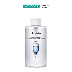 Nước Tẩy Trang JMsolution Làm Sạch Và Cấp Ẩm Water Luminous S.O.S Ringer Cleansing Water Black 500ml