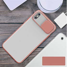 Ốp lưng kéo nắp cao cấp dành cho iPhone 12 Pro Max  11 Pro Max  XR  XXS  XS Max  7 Plus 8 Plus  11 Pro  12 Pro  11 12  12 Mini - Hàng chính hãng - XS Max - Màu Hồng