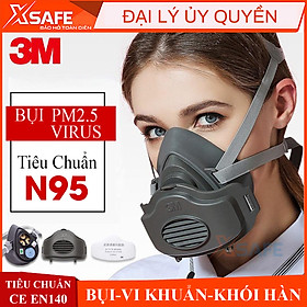 Mặt nạ phòng độc 3M 3200 - Bộ mặt nạ chống bụi khói/hơi khí hàn (3200-3744k-3700) [XSAFE]