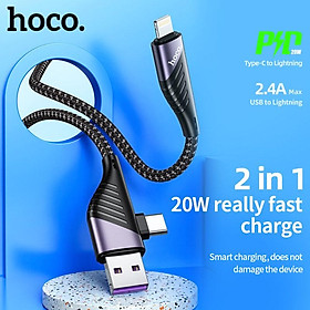 Mua Dây cáp sạc nhanh HOCO micro USB C 20w tiện lợi cho iPhone 12/11 pro