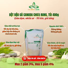 Bột đậu gà chưa rang Canada 400g