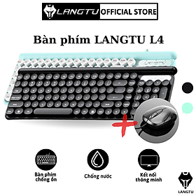 Mua Bàn Phím Giả Cơ LANGTU L4 Có Dây Chống Nước Nhỏ Gọn Tặng Kèm Chuột Văn Phòng Hàng Chính Hãng