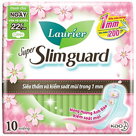 Băng Vệ Sinh Laurier Sieu Mỏng Bảo Vệ Hương Anh Đào 10 Miếng