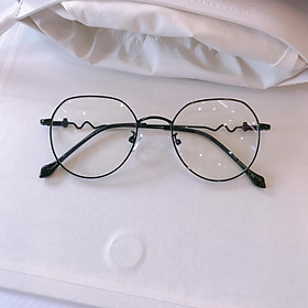 Gọng kính xinh vintage Kim loại Hàn Quốc cao cấp