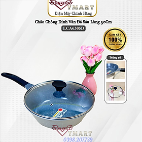 Mua Chảo Chống Dính Vân Đá Sâu Lòng Lock&Lock 30cm LCA6305D-IH (có nắp kính )