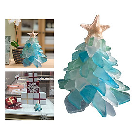 Christmas Tree Statue Decorative Resin Crafts Ornament Indoor Tabletop Living Room Figurine Shop Hotel Cabinet Sculpture  Spa Accents