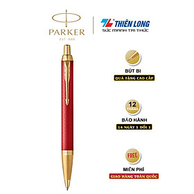 Bút bi cao cấp Parker IM PRM X-Red GT GB-2143644 - Thép không gỉ