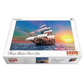 Hình ảnh Bộ tranh xếp hình jigsaw puzzle cao cấp 1000 mảnh ghép – Thuận Buồm Xuôi Gió