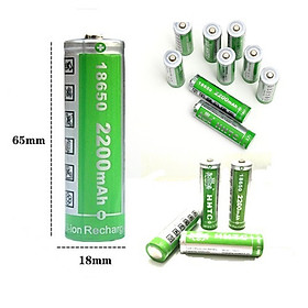 Mua Pin Sạc 18650 2200mah 4.2V Dung Lượng Chuẩn (Xanh Lá)