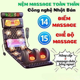 Đệm Mát Xa Toàn Thân, Nệm Mat Xa Tại Nhà Cao Cấp, Thảm Đệm Massage Thế Hệ Mới Có 20 Đầu MatXa Hỗ Trợ Các Vấn Đề Đau Nhức Toàn Thân