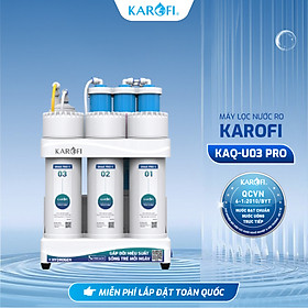 Mua Máy lọc nước để gầm RO Mỹ KAROFI KAQ-U03 Pro - RO Mỹ 50GPD  6 lõi chức năng rời - Hàng Chính Hãng