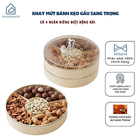 Mua Khay Đựng Mứt Tết  Bánh Kẹo Tết  Thiết Kế Hiện Đại Sang Trọng Chất Liệu Cao Cấp An Toàn  Với 4 NgănTiện Lợi 2024 - HÀNG CHÍNH HÃNG MINIIIN