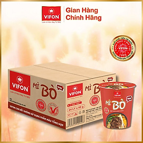 Thùng 24 ly mì bò ngon ngon vifon