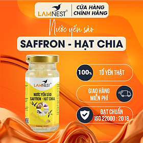 [150ML] Nước yến sào saffron hạt chia Yến sào Lamnest 100% yến tươi nguyên chất