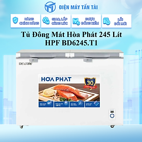 Mua Tủ đông Hòa Phát HPF BD6245.T1 2 ngăn 2 cánh ốp kính 245 L- Hàng chính hãng( Chỉ giao HCM)