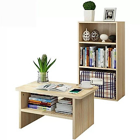 Mua Bàn trà bệt kiểu Nhật 2 tầng  bàn sofa mini  bàn làm việc ngồi bệt 2 tầng gỗ cao cấp bền đẹp  chắc chắn - MoZi TB020