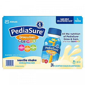 Thùng 24 Sữa Nước PediaSure hương Vanilla Grow & Gain 237ml