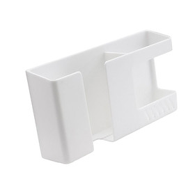 Double Layer Wall Mounted Organizer Box Bedside Mobile Phone Charging Stand Holder for Bedside