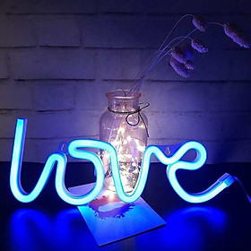 Phòng logo neon logo neon, USB hoặc pin neon tường, LED neon LED logo logo logo ánh sáng logo phòng ngủ cưới hoặc salon, màu xanh lam