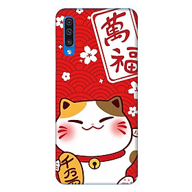 Ốp lưng dành cho điện thoại Samsung Galaxy A50 hình Mèo May Mắn Mẫu 4 - Hàng chính hãng