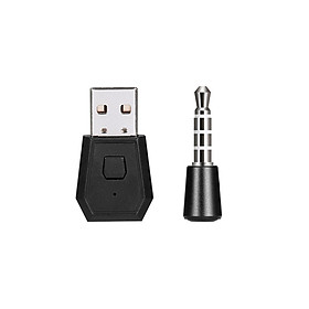 Bộ chuyển đổi tai nghe / micrô không dây BT Receiver với Mic BT 5.0 Dongle USB Bộ chuyển đổi USB Dongle Thay thế cho P4 - Đen - P4-Màu đen-Size