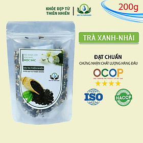 Trà Xanh Ướp Hoa Nhài Sấy Khô Mộc Sắc